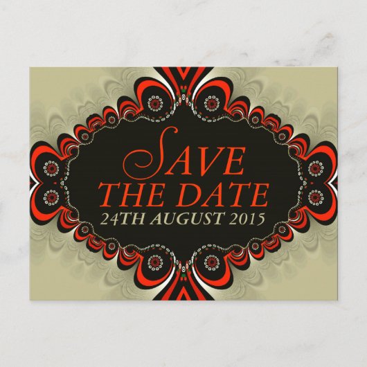 エキゾチックなジェニーデザイン日付ポストカードの保存 案内ポストカード (正面)