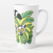 エキゾチックなジャングルのマダガスカルのレムルス カフェラテマグ (右)