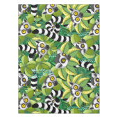 エキゾチックなジャングルのマダガスカルのレムルス テーブルクロス (正面)