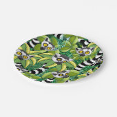 エキゾチックなジャングルのマダガスカルのレムルス ペーパープレート (アングル)