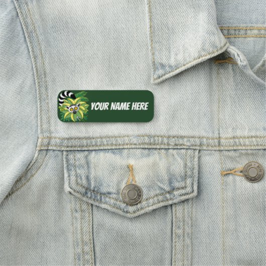 エキゾチックなジャングルのマダガスカルのレムルス 名札 (インサイチュ)