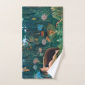 エキゾチックなジャングルの森の夢 バスタオルセット (ハンドタオル)