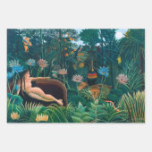 エキゾチックなジャングルの森の夢 ラッピングペーパーシート (正面3)