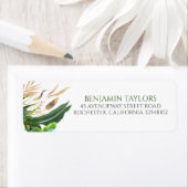 エキゾチックなジャングルの葉の葉金ゴールドズ ラベル (インサイチュ)