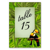 エキゾチックなジャングルトゥーカンのテーブル番号 テーブルナンバー (正面)