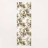 エキゾチックなジャングル動物のかわいい花柄 ヨガマット (正面)