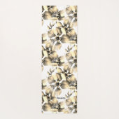 エキゾチックなジャングル動物のかわいい花柄 ヨガマット (裏面)