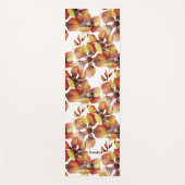 エキゾチックなジャングル動物のシームレスな明るいパターン ヨガマット (正面)