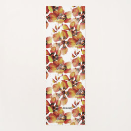 エキゾチックなジャングル動物のシームレスな明るいパターン ヨガマット