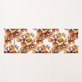 エキゾチックなジャングル動物のシームレスな明るいパターン ヨガマット (正面(横))