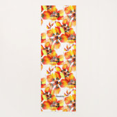 エキゾチックなジャングル動物のシームレスな明るいパターン ヨガマット (裏面)