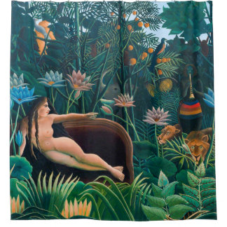 エキゾチックなジャングル林の夢 シャワーカーテン