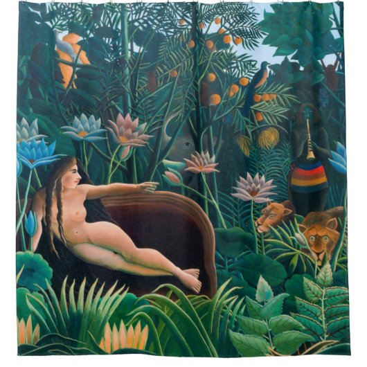 エキゾチックなジャングル林の夢 シャワーカーテン (正面)