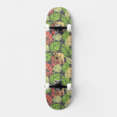 エキゾチックなジャングル葉および象 スケートボード (正面)