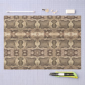 エキゾチックなスネークスキンアニマルプリントテクスチャパターン 薄葉紙 (クラフト)