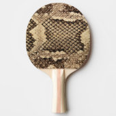 エキゾチックなスネークスキンアニマルプリントパタモダンーン 卓球ラケット (正面)