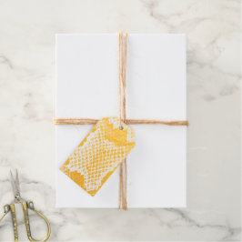 エキゾチックなスネークスキンプリントパタ空白のーン赤金ゴールド ギフトタグ