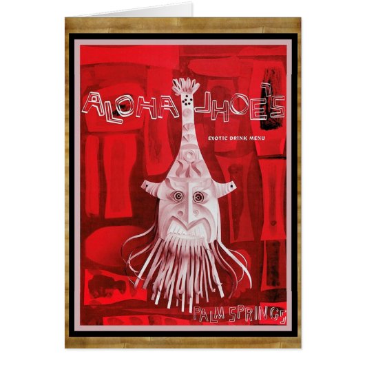 エキゾチックなティキのメニューアート！ (正面)