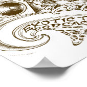 エキゾチックなティキアイランドポッドキャストポスター ポスター (角)