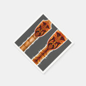 エキゾチックなティキ スタンダードカクテルナプキン (角)