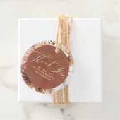 エキゾチックなテラコッタ フローラル エレガント ボヘミア フェイバータグ (インサイチュ)