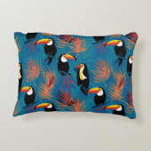 エキゾチックなトウカ鮮やかン枕熱帯鳥パターン アクセントクッション (裏面)