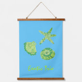 エキゾチックなトリオウッドトップウォールタペストリー 吊り下げ型タペストリー (正面)