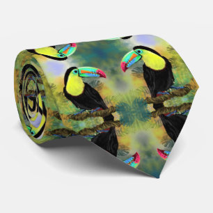 エキゾチックなトロピカルトコトカン絵画バード – Art ネクタイ