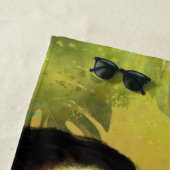 エキゾチックなトロピカルトコトカン絵画バード – Migned ビーチタオル (インサイチュ)