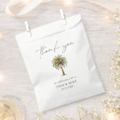 エキゾチックなトロピカルパームツリーサンキュー フェイバーバッグ (クリップ留めされた状態)