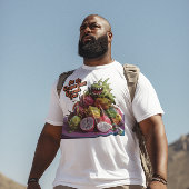 エキゾチックなドラゴンフルーツ飾り木製テーブル Tシャツ