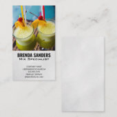 エキゾチックなドリンク | バーテンダー名刺 名刺 (正面/裏面)