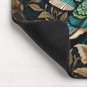 エキゾチックなハミングバードウィリアムインスパイアモリスフローラ マウスパッド (コーナー)