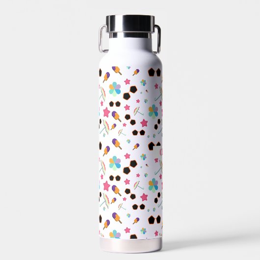 エキゾチックなハワイファッションパタパーソナライズされたーン ウォーターボトル (正面)