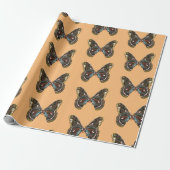 エキゾチックなバターフィアアートスケッチ ラッピングペーパー (アンロールド)