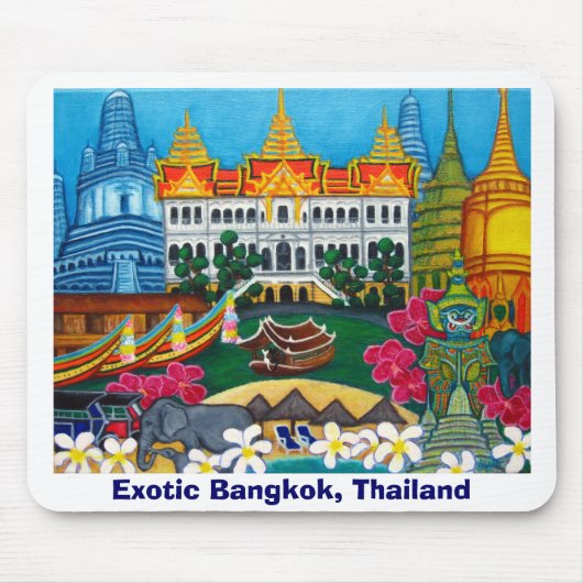 エキゾチックなバンコク、タイのマウスパッド マウスパッド (正面)
