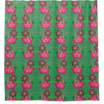 エキゾチックなバードシャワーカーテン