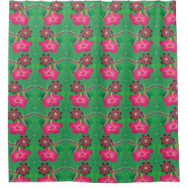 エキゾチックなバードシャワーカーテン シャワーカーテン