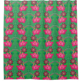 エキゾチックなバードシャワーカーテン シャワーカーテン