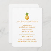 エキゾチックなパイナップル エンクロージャーカード (正面/裏面)