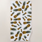 エキゾチックなパイナップル ビーチタオル (正面)