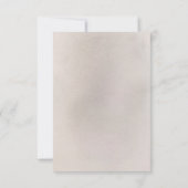 エキゾチックなパンパスグラスフローラ赤ちゃんシャワーありがとう サンキューカード (裏面)