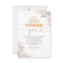 エキゾチックなパンパスグラスフローラ赤ちゃんシャワーありがとう