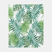 エキゾチックなパ葉ーム フリースブランケット (正面)