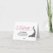 エキゾチックなビーチ(砂にあなたの名前を置くために私に尋ねて下さい) サンキューカード (裏面)