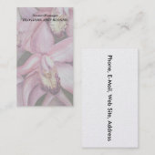 エキゾチックなピンクのオーキッドのカスタマイズ可能な名刺 名刺 (正面/裏面)