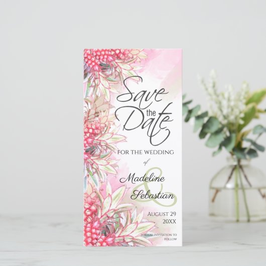 エキゾチックなピンクのパイナップル セーブザデート (スタンド正面)