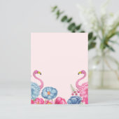 エキゾチックなピンクのフラミンゴガーデン2スクラップブック紙 (スタンド正面)