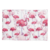 エキゾチックなフラミンゴの水色の鳥 枕カバー (裏面)