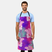 エキゾチックなフラミンゴ:熱帯ピンクのヴィンテージ。 エプロン (着用した状態)